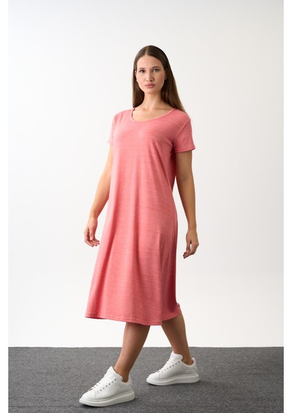 Alexandergardi Kısa Kollu Salaş Elbise (B22-43600)