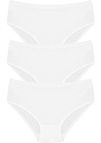 Kız Çocuk Külot 3'lü (%100 Pamuk)