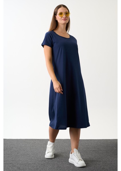 Alexandergardi Kısa Kollu Salaş Elbise (B22-43600) modelleri