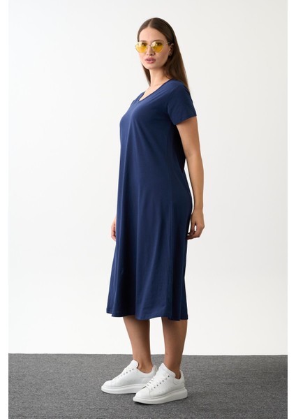 Alexandergardi Kısa Kollu Salaş Elbise (B22-43600) fırsatları