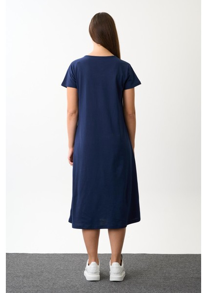 Alexandergardi Kısa Kollu Salaş Elbise (B22-43600) indirimleri