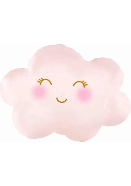 Pembe Bulut Folyo Balon 72-56 cm - Bebek Çocuk Parti Kutlama