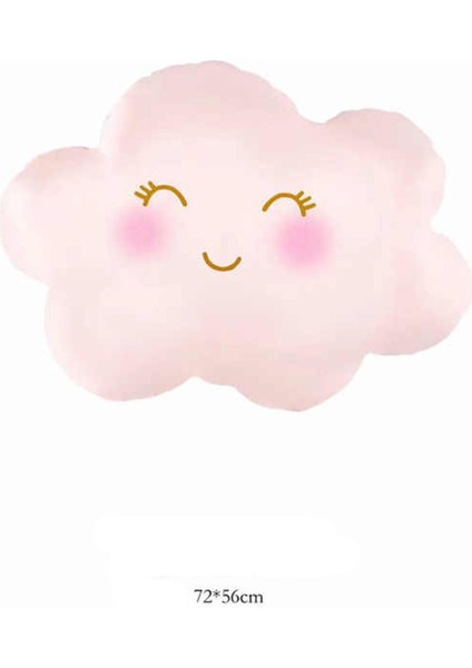 Pembe Bulut Folyo Balon 72-56 cm - Bebek Çocuk Parti Kutlama fiyatları