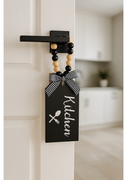 2'li Dekoratif Boncuklu Kapı Kolu Aksesuarı Seti Kapı Duvar Süsü (Mutfak-Banyo) modelleri