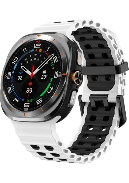 Samsung Galaxy Watch Ultra 47MM / Ultra 2025 Için Kalebol Silikon Kayış (Yurt Dışından)
