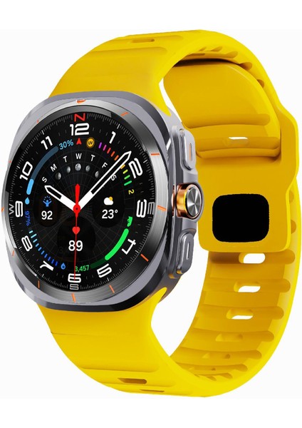 Samsung Galaxy Watch Ultra 47MM / Ultra 2025 Için Tokalı Silikon Kayış (Yurt Dışından)