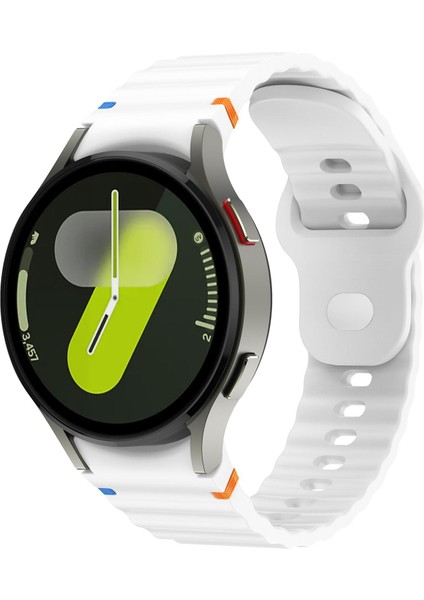 Samsung Galaxy Watch 7 40MM / 44MM Için Silikon Saat Kayışı (Yurt Dışından)
