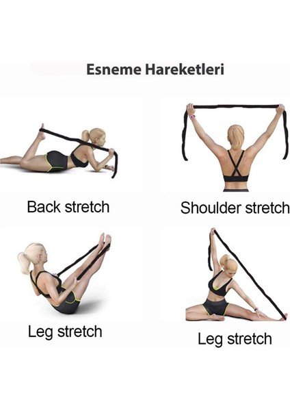 8 Seviyeli Renkli Direnç Bandı Spor ve Yoga Lastiği, Pilates ve Egzersiz Için fırsatları