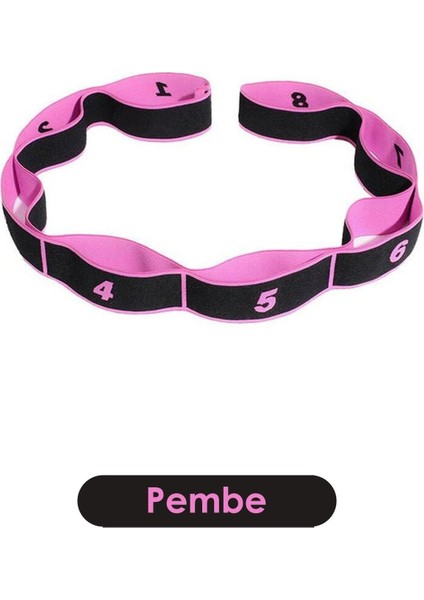 8 Seviyeli Renkli Direnç Bandı Spor ve Yoga Lastiği, Pilates ve Egzersiz Için indirimleri