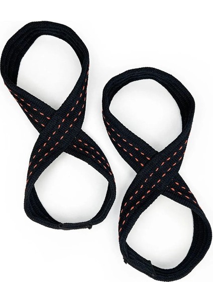 Sağlam 8 Döngü Ağırlık Kaldırma Kayışı ve Kemeri, Siyah Renk