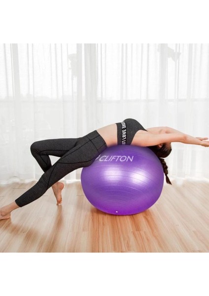 Mor 55 cm Pilates Topu, Dayanıklı ve Kullanışlı Egzersiz Ekipmanı fiyatları