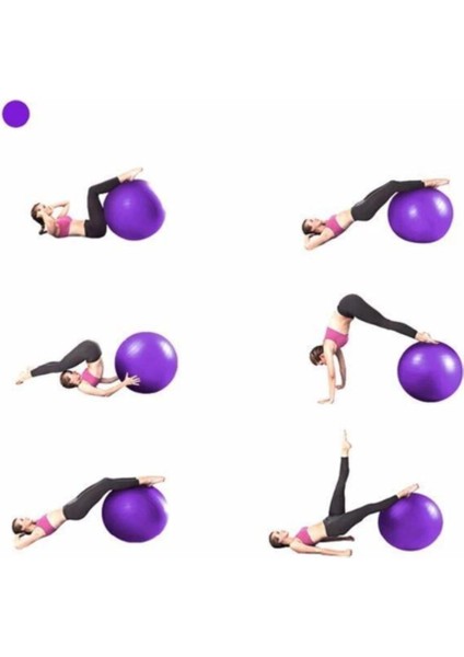 Mor 55 cm Pilates Topu, Dayanıklı ve Kullanışlı Egzersiz Ekipmanı modelleri