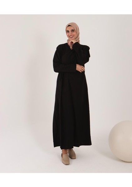 Jakarlı Kumaş Tesbih Hediyeli Namaz Elbisesi modelleri