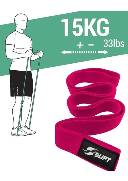 Pembe 15 kg Aktif Sert Loop Direnç Bandı, Güç ve Esneklik Için Mükemmel Seçenek