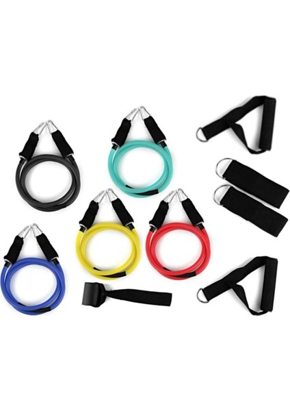 Beyaz Direnç Lastiği Egzersiz Seti Trn-45, Sağlıklı ve Esnek Vücut Için Ideal