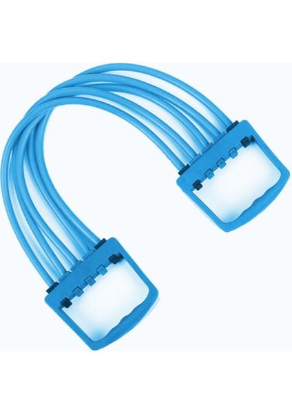 Turuncu Kauçuk Göğüs Direnç Yayı ve Lastik Tüplü Egzersiz Bandı