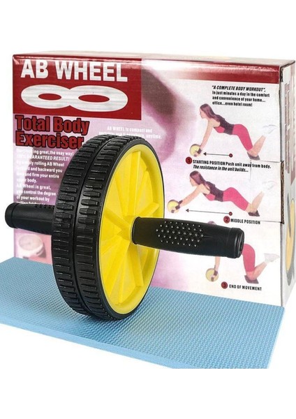 Çok Renkli Karın Kaslarını Güçlendiren Egzersiz Tekerleği modelleri