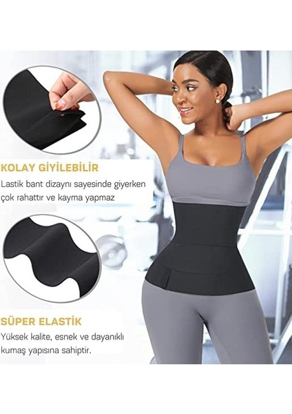 Unisex Bel Destek Korse 3m, Siyah, Rahat ve Şık Tasarım indirimleri
