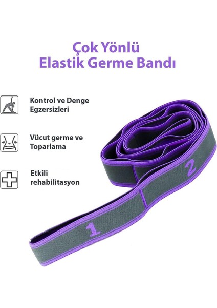 9 Seviyeli Çok Renkli Direnç Bantları Spor ve Yoga Egzersizleri Için fırsatları