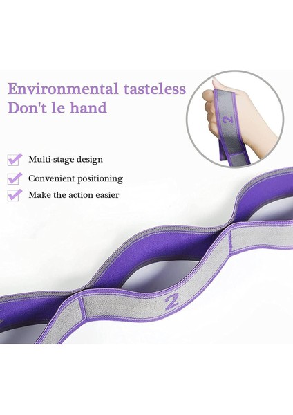 9 Seviyeli Çok Renkli Direnç Bantları Spor ve Yoga Egzersizleri Için indirimleri