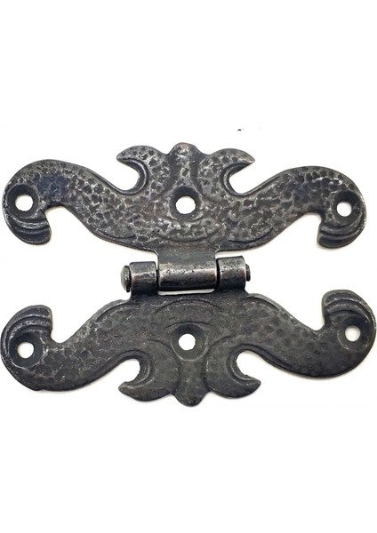 Antika Tarz Dekoratif Pirinç Kelebek Menteşe - 63X45 Mm, Oksit