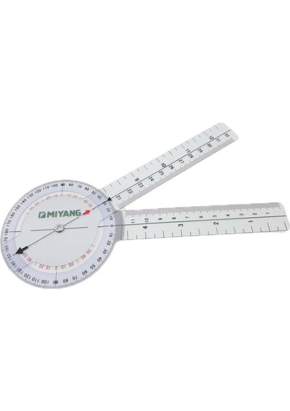 20 cm Plastik Gonyometre, 360 Derece Hassas Ölçüm Aracı