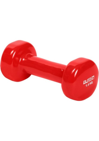 Kırmızı 1,5 kg Pvc Dambıl, Sağlıklı ve Dayanıklı Spor Ekipmanı