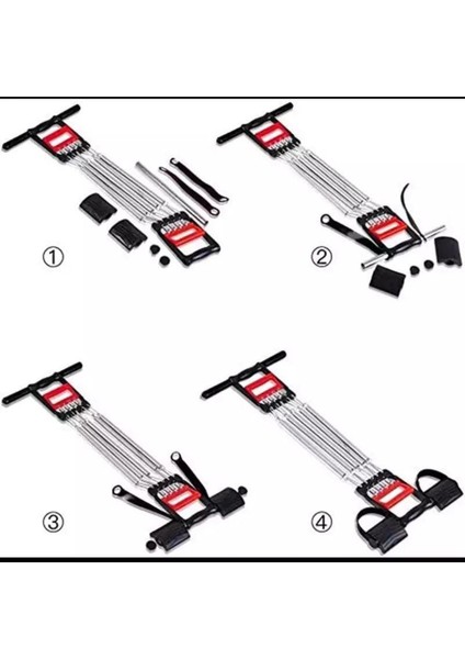 Renkli Dirençli El, Ayak ve Göğüs Egzersiz Yayı Seti fırsatları