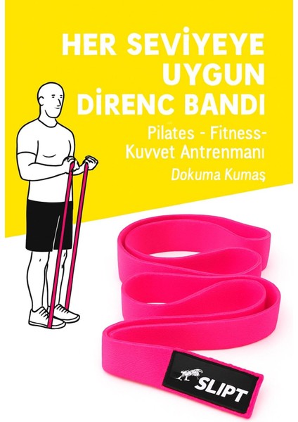 Çok Renkli Dokuma Direnç Bandı, Tüm Vücut Egzersizi Için Süper Loop Lastik