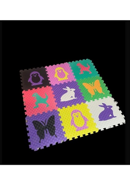 Sarı 50X50 Ev ve Spor Zemin Minderi, Oyun ve Jimnastik Için Iç Mekan Matı