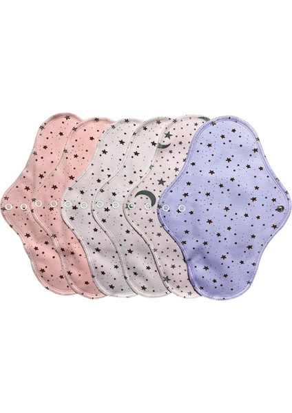 Yıkanabilir Kadın Pedi 6 Adet Doğal Bambu ile Rahat Kullanım Sağlar