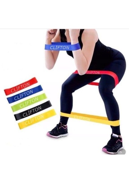 Çok Renkli 5'li Spor Elastik Bant Seti, Esneklik ve Egzersiz Için Uygun modelleri