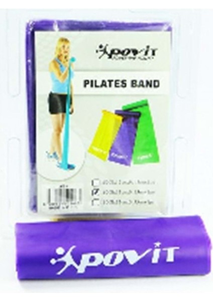 Mor Pilates Band Tekli Orta Güçlendirme ve Esneklik Için Mükemmel Seçim