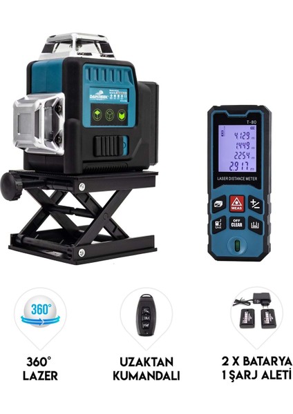Lazer Terazi + Lazer Metre & Tripot MK12