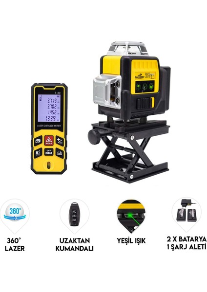 Lazer Terazi + Lazer Metre & Tripot DW16
