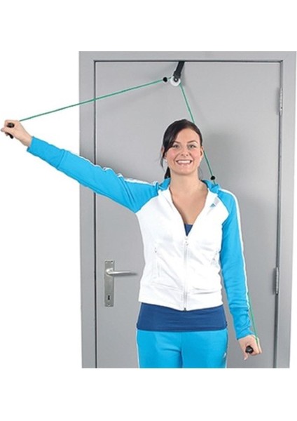 Siyah Omuz Direnç Makarası, Sağlam ve Kullanışlı Egzersiz Aksesuarı