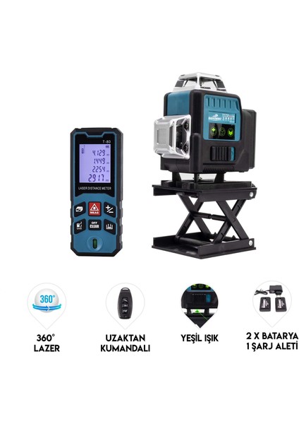 Lazer Terazi + Lazer Metre & Tripot MK16