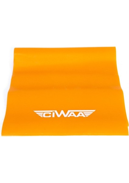 Turuncu Orta Sert Pilates Lastiği, Esneklik ve Güç Artırıcı Egzersiz Aleti