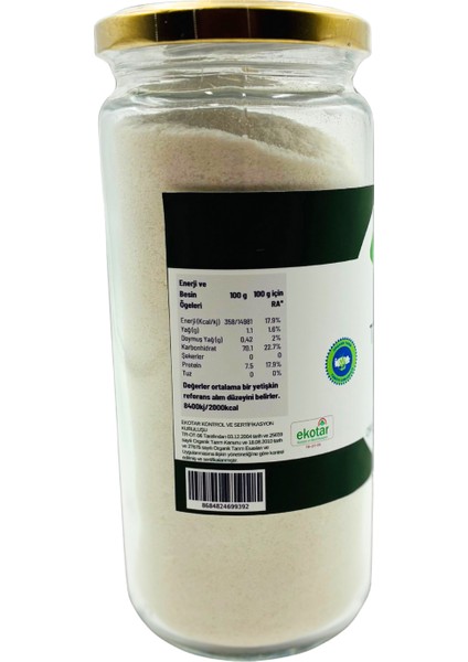 Organik Tam Pirinç Unu +6 Ay 310 G fiyatları