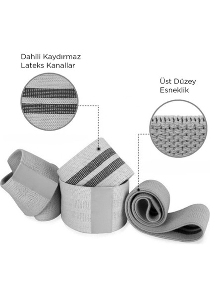 Gri Large Direnç Bandı ile Kalça ve Squat Egzersizleri Için Ideal modelleri
