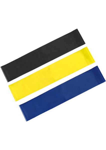 Turuncu 3'lü Pilates ve Aerobik Lastik Seti, Kalça ve Basen Geliştirme Için Ideal