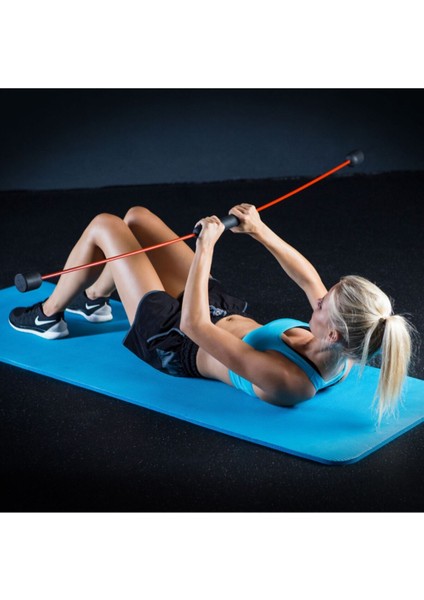 Titreşimli Jimnastik Sopası 160 Cm, Turuncu Renkli, Esnek ve Dayanıklı Spor Ekipmanı