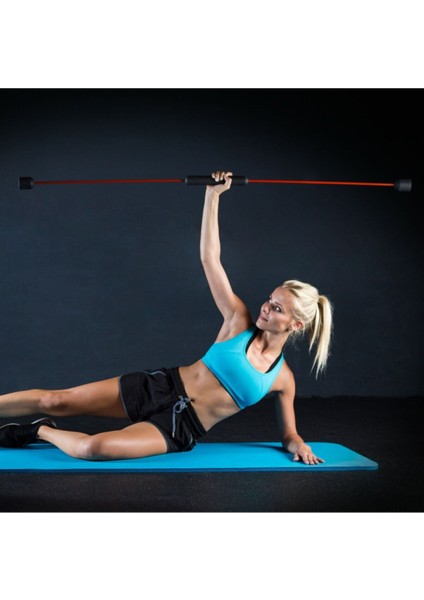 Titreşimli Jimnastik Sopası 160 Cm, Turuncu Renkli, Esnek ve Dayanıklı Spor Ekipmanı