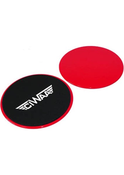 Kayar Disk, Pilates Egzersizi, 17,5 Cm, Kırmızı