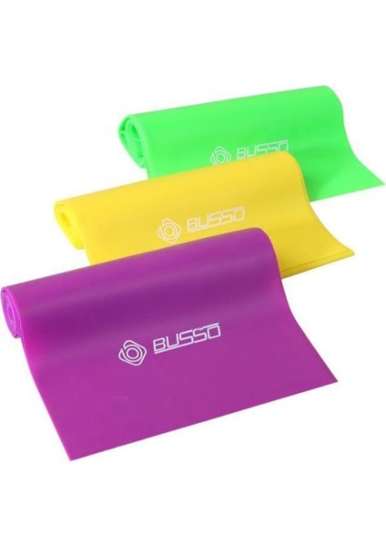 Btp-90 Pilates Direnç Bandı Seti, 90CM, Beyaz, Sağlıklı ve Esnek Egzersiz Aracı