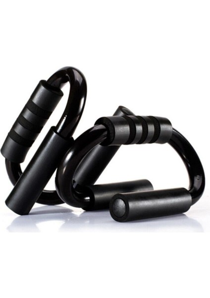 Siyah Metal Push Up Stand, Güçlü ve Rahat Şınav Aleti, Egzersiz Barı