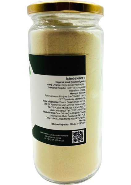 Organik Irmik 310 G +6 Ay (Ince Öğütülmüş) fiyatları