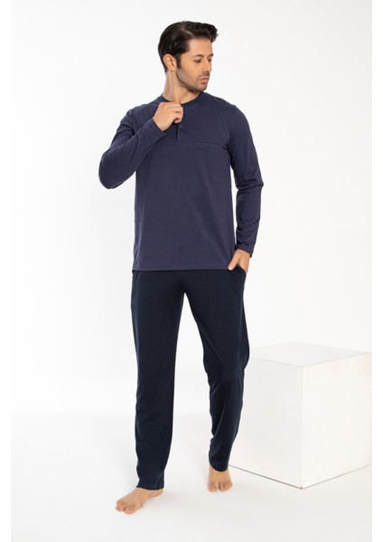 Erkek Modal Patlı Uzunkol Pijama