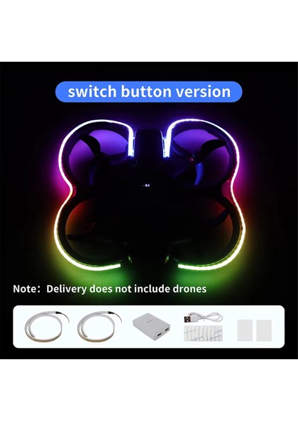 Djı Neo/avata 2 Uzaktan Kumanda Gece Güvenlik Uçuş Işık Şeridi Drone Aksesuarları Için Rgb Renkli Işık Şeridi, A (Yurt Dışından) indirimleri
