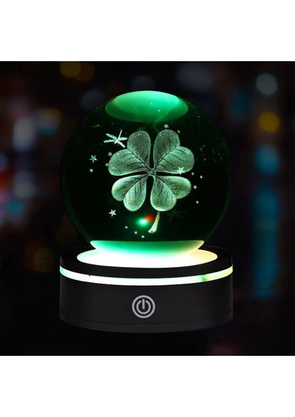 Usb'li Yonca Tasarımlı Dönen Cam Küre